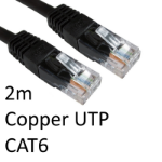 TARGET RJ45 (M) to RJ45 (M) CAT6 2m Black OEM Moulded Boot Copper UTP Network Cable