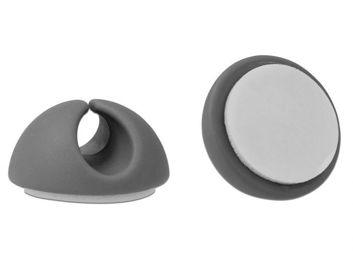 Image of DeLOCK 18291 cable organizer Cable holder Grey, White 6 pc(s)