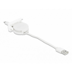 DeLOCK Easy 45 Module USB 2.0 Retractable Cable USB Type-A to 8 Pin Lightning female white