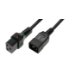 Microconnect PC1284 power cable Black 1 m C19 coupler
