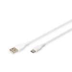 Digitus USB-C silicone connection cable, 2m, white