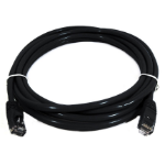 8WARE CAT6A Cable 0.5m (50cm) - Black Color RJ45 Ethernet Network LAN UTP Patch Cord Snagless