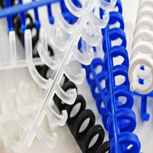 GBC ClickBind Binding Spines 8mm A4 Black (50)
