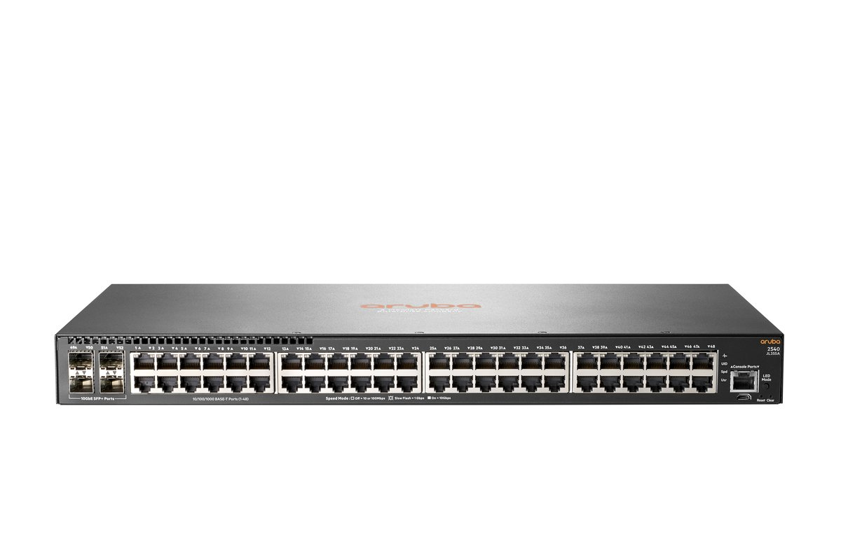 Aruba 2540 48G 4SFP+ Managed L2 Gigabit Ethernet (10/100/1000) 1U Grey