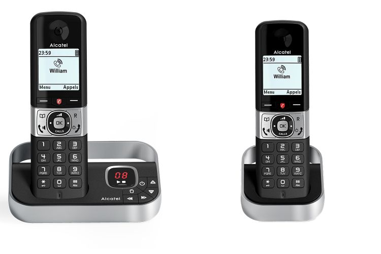 Photos - Other for Computer Alcatel F890 Voice Advanced Call-Block Handsets Duo - Black ATL1425260 