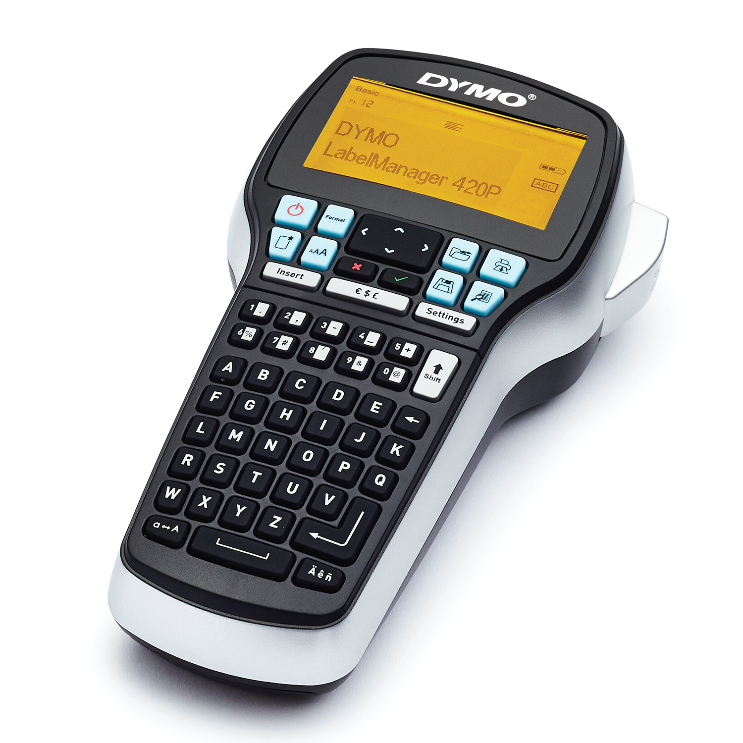 DYMO LabelManager 420P High Performance Rechargeable Portable Label Maker Kit | ABC Keyboard with 4 Rolls of D1 Labels & Carrying Case