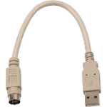 EFB Elektronik K5307.020 PS/2-kabel 0,2 m 6-p Mini-DIN USB A Wit