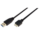 LogiLink CU0037 USB cable USB 3.2 Gen 1 (3.1 Gen 1) Micro-USB B USB A Black