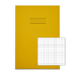 Rhino A4 Exercise Book 80 Page Yellow S7 (Pack of 50)