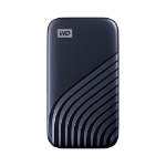 Sandisk WD My Passport SSD WDBAGF0020BBL - SSD - encrypted - 2 TB - external (portable) - USB 3.2 Gen 2 (USB-C connector) - 256-bit AES - midnight blue