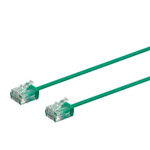 Monoprice Micro SlimRun networking cable Green 11.8" (0.3 m) Cat6 U/UTP (UTP)