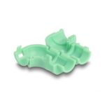 DeLOCK Cable Clips for Angling 8 pieces green