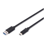 ASSMANN Electronic 1m USB 3.1 C - A 1m USB C USB A Male Male Black USB cable
