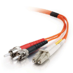 C2G 2m LC/ST LSZH Duplex 62.5/125 Multimode Fibre Patch Cable fibre optic cable Orange