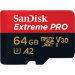 Sandisk 64GB Extreme Pro microSDXC memoria flash Clase 10
