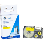 G&G 16821 labelprinter-tape Zwart op geel XR