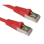Cables Direct Cat6a, 20m networking cable Red S/FTP (S-STP)