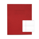 Rhino 8 x 6.5 Exercise Book 48 Page Red F8M (Pack of 10)