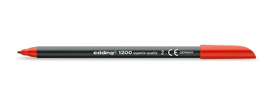 Image of Edding 1200 fineliner Red 10 pc(s)