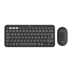 Logitech 920-012203 toetsenbord Inclusief muis Universeel RF-draadloos + Bluetooth QWERTZ Duits Grafiet