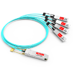 Accortec 470-ABPM-ACC InfiniBand/fibre optic cable 393.7" (10 m) QSFP28 4x SFP28 AOC Aqua color