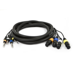 Monoprice 8761 audio cable 3 m XLR (3-pin) 6.35mm TRS Multicolour