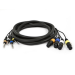 Monoprice 8761 audio cable 118.1" (3 m) XLR (3-pin) 6.35mm TRS Multicolor