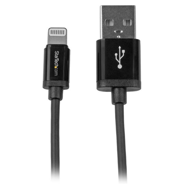 StarTech.com Cable en Espiral Lightning a USB de 15cm - Cable Lightning  Corto para iPhone / iPad / iPod - Certificación MFi de Apple - Negro, 2 in  distributor/wholesale stock for resellers