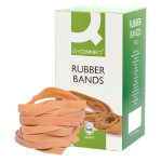 Q-CONNECT Rubber bands Natural – No. 89 (12.0x150mm) – Box 500g