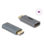 DeLOCK 64328 tussenstuk voor kabels DisplayPort Antraciet
