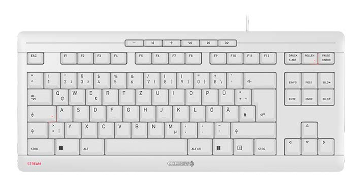 JK-8600DE-0 CHERRY Keyboard STREAM TKL [DE] beige ohne Nummernblock