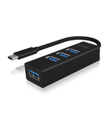 ICY BOX IB-HUB1419-C3 USB 3.2 Gen 1 (3.1 Gen 1) Type-C 5000 Mbit/s Black