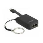 DeLOCK 63940 video kabel adapter 0,03 m USB Type-C DisplayPort Zwart