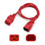 AddOn Networks ADD-C142C1914AWG6FTRD power cable Red 72" (1.83 m) C14 coupler C15 coupler