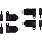 Vision TC-MULTIHDMI/BL tussenstuk voor kabels mDP/DP/mHDMI/USB-C HDMI Zwart