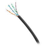 C2G 1000ft (304.8m) TAA-Compliant Cat6 Bulk Unshielded (UTP) Ethernet Network Cable with Solid Conductors-Riser CMR-Rated - Black