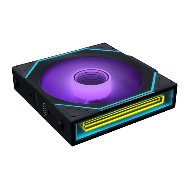 UNI SL140 INF Reverse Wireless Addressable RGB Black 140mm Fan