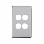 4Cabling 040.0.0105 wall plate/switch cover Silver