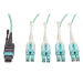 Tripp Lite N844-02M-8LC-PT fiber optic cable 78.7" (2 m) MPO/MTP LC OM3 Blue