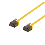 Deltaco UUTP-2013 networking cable Yellow 0.5 m Cat6a U/UTP (UTP)