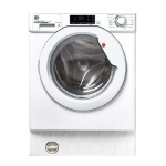 Hoover H-WASH 300 LITE HBD 485D1E/1-80 washer dryer Built-in Front-load White E