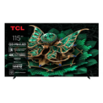 TCL -UK 115 inch Premium QD-Mini LED 144Hz 4K HDR 3000 nits Onkyo 4.2.2 Smart Google TV