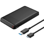 4XEM 4XST235 storage drive enclosure HDD/SSD enclosure Black 2.5"