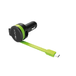 RealPower 257636 mobile device charger Universal Black, Green Cigar lighter Auto