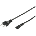 Microconnect PE030705 power cable Black 0.5 m CEE7/16 C7 coupler