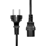 ProXtend Type F (Schuko) to C13 Power Cable, Black 1m