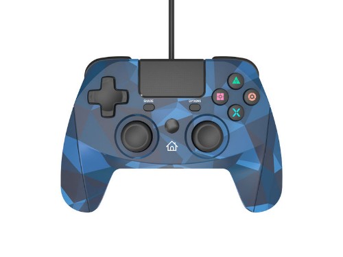 Snakebyte 4 S Blue, Camouflage USB Gamepad Analogue / Digital PlayStation 4, Playstation 3