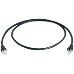TelegÃ¤rtner MP8 FS 500 LSZH 0.25m networking cable Black Cat6a SF/UTP (S-FTP)