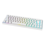 Deltaco Gaming GAM-100-W-DE toetsenbord Gamen USB + RF Wireless + Bluetooth QWERTZ Duits Wit