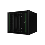 Lanview RWM09U56BL rack cabinet 9U Wall mounted rack Black